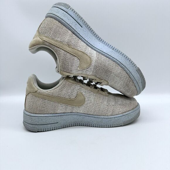 Nike Air Force 1 Crater Flyknit Photon Dust DC4831-101 Youth 4.5 - Picture 4 of 7